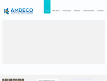 Tablet Screenshot of amdeco.org.bo